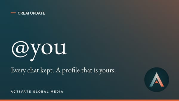 Creai profiles live at creai.dev/@username.